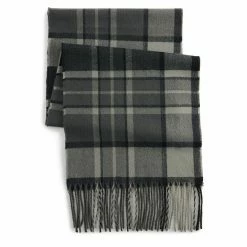 Men's Sonoma Goods For Life® Grayscale Plaid Woven Scarf