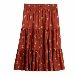 Women's Sonoma Goods For Life® Tiered Maxi Skirt Mauve Floral -Sonoma Goods For Life shop unnamed file 5833