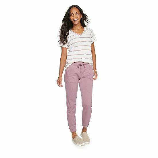 Petite Sonoma Goods For Life® Knit Cinched Jogger Pants Majestic Violet 7 Petite Sonoma Goods For Life® Knit Cinched Jogger Pants Majestic Violet - Image 5