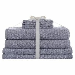 Sonoma Goods For Life® 6-piece Ultimate Heathered Bath Towel Set Gray
