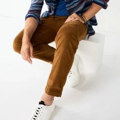 Men's Sonoma Goods For Life®: Straight-Leg Corduroy Pants Paramount Blue