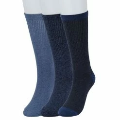 Men's Sonoma Goods For Life® 3-pack Ribbed Dress Socks Khaki Navy Brown