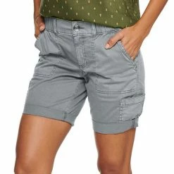 Women's Sonoma Goods For Life® Comfort Waist Utility Bermuda Shorts Polar Beige -Sonoma Goods For Life shop unnamed file 5921