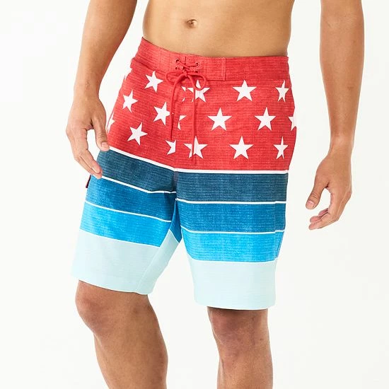 Men's Sonoma Goods For Life® E-Board Swim Trunks Ernest Stripe 11 Men's Sonoma Goods For Life® E-Board Swim Trunks Ernest Stripe - Image 9