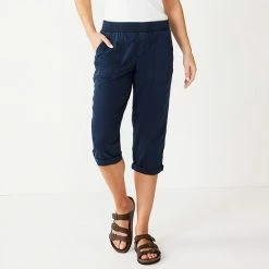 Women's Sonoma Goods For Life® Comfort Waist Pull-On Capri Pants White -Sonoma Goods For Life shop unnamed file 5966