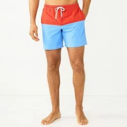 Men's Sonoma Goods For Life® 7-Inch Full Elastic-Waistband Swim Trunks Black -Sonoma Goods For Life shop unnamed file 5995