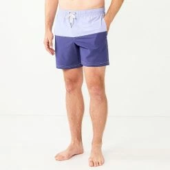 Men's Sonoma Goods For Life® 7-Inch Full Elastic-Waistband Swim Trunks Black -Sonoma Goods For Life shop unnamed file 5997