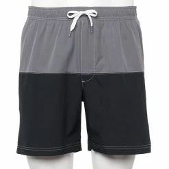 Men's Sonoma Goods For Life® 7-Inch Full Elastic-Waistband Swim Trunks Black -Sonoma Goods For Life shop unnamed file 5999