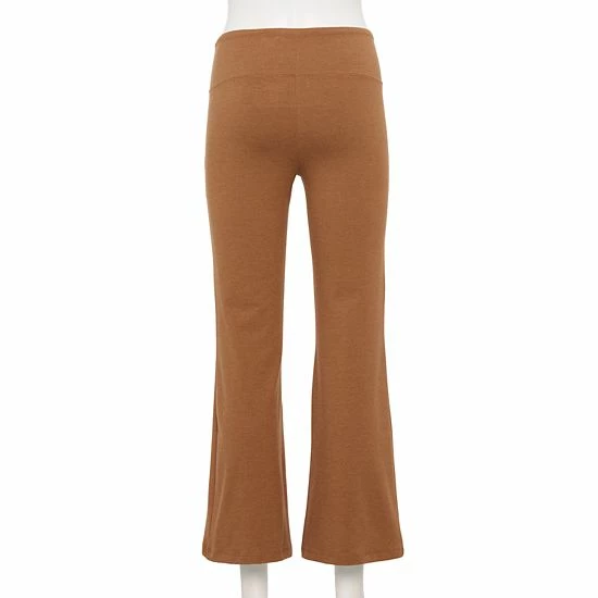 Women's Sonoma Goods For Life® High-Waisted Flare Leggings Brown 4 Women's Sonoma Goods For Life® High-Waisted Flare Leggings Brown - Image 2
