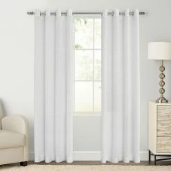 Sonoma Goods For Life® 2-pack Ayden Sheer Window Curtain White
