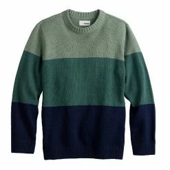 Boys 8-20 Sonoma Goods For Life Crew Sweater Color Block Olive -Sonoma Goods For Life shop unnamed file 6084