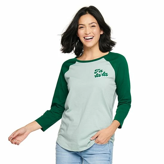 Women's Sonoma Goods For Life® Baseball Tee Gray Long Live 3 Women's Sonoma Goods For Life® Baseball Tee Gray Long Live