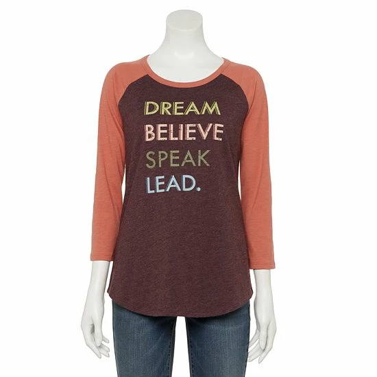 Women's Sonoma Goods For Life® Baseball Tee Gray Long Live 6 Women's Sonoma Goods For Life® Baseball Tee Gray Long Live - Image 4