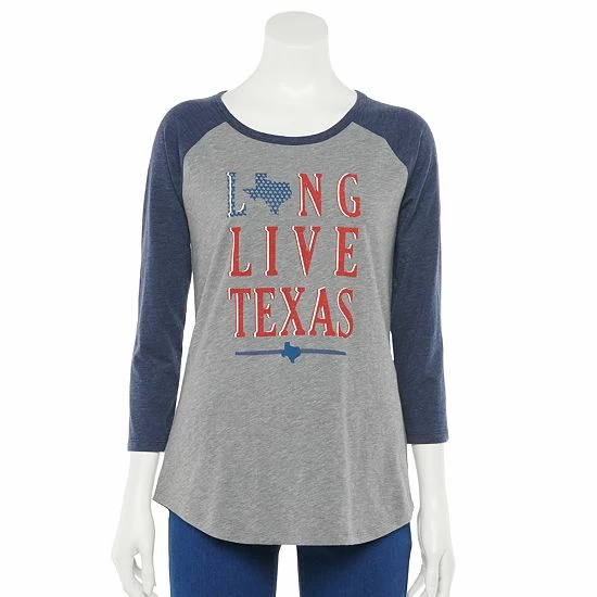 Women's Sonoma Goods For Life® Baseball Tee Gray Long Live 15 Women's Sonoma Goods For Life® Baseball Tee Gray Long Live - Image 13