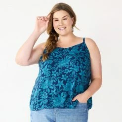 Plus Size Sonoma Goods For Life® Swing Tank Navy Floral -Sonoma Goods For Life shop unnamed file 6146