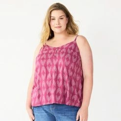 Plus Size Sonoma Goods For Life® Swing Tank Navy Floral -Sonoma Goods For Life shop unnamed file 6147
