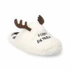 Sonoma Goods For Life Woman's Jammies For Your Families® Reindeer Slippers White -Sonoma Goods For Life shop unnamed file 6151