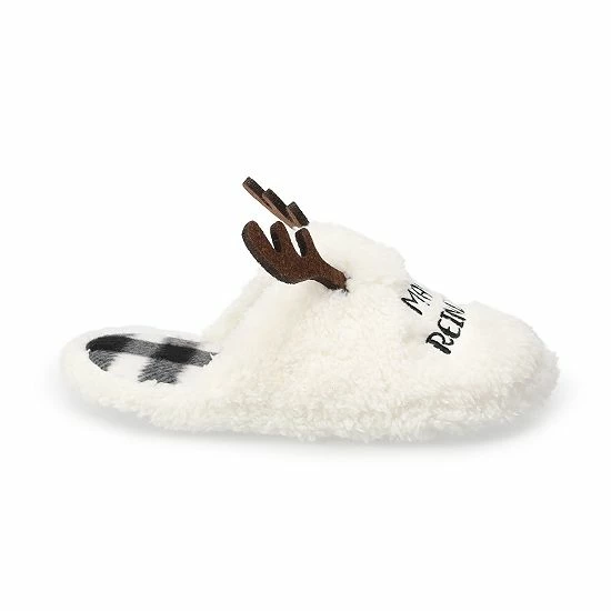 Sonoma Goods For Life Woman's Jammies For Your Families® Reindeer Slippers White 4 Sonoma Goods For Life Woman's Jammies For Your Families® Reindeer Slippers White - Image 2