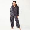 Plus Size Sonoma Goods For Life® Velour Pajama Shirt & Pajama Pants Sleep Set Black Starry -Sonoma Goods For Life shop unnamed file 6162