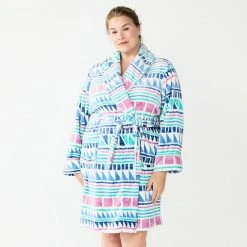 Plus Size Sonoma Goods For Life® Short Plush Robe Black -Sonoma Goods For Life shop unnamed file 6179