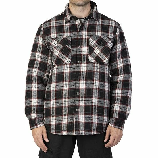 Men's Sonoma Goods For Life® Flannel Shirt Jacket Black Grey Red 5 Men's Sonoma Goods For Life® Flannel Shirt Jacket Black Grey Red - Image 3