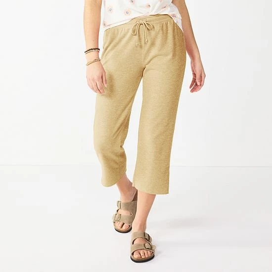 Women's Sonoma Goods For Life® Cropped Lightweight Lounge Pants Olive Night 3 Women's Sonoma Goods For Life® Cropped Lightweight Lounge Pants Olive Night
