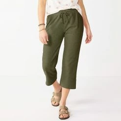Women's Sonoma Goods For Life® Cropped Lightweight Lounge Pants Olive Night 14 Women's Sonoma Goods For Life® Cropped Lightweight Lounge Pants Olive Night -Sonoma Goods For Life shop unnamed file 6216