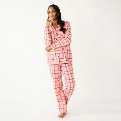 Women's Sonoma Goods For Life® Flannel Pajama Shirt & Pajama Pants Sleep Set Navy Forest Pld -Sonoma Goods For Life shop unnamed file 622