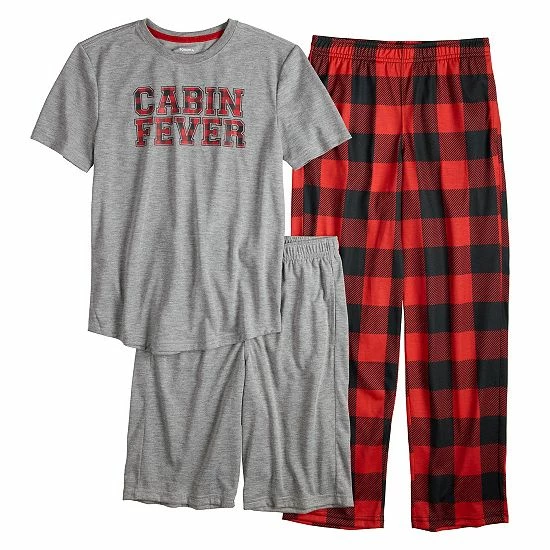 Boys 5-16 Sonoma Goods For Life® Top, Shorts & Pants Pajama Set Camo 7 Boys 5-16 Sonoma Goods For Life® Top, Shorts & Pants Pajama Set Camo - Image 5