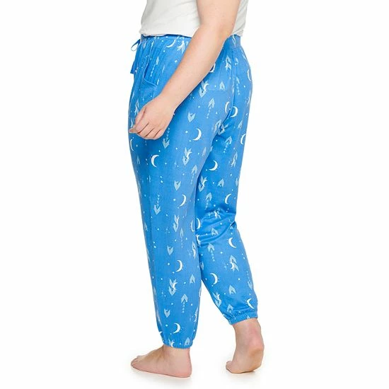 Plus Size Sonoma Goods For Life® Snit Banded Bottom Pajama Pants Blue Celestial 4 Plus Size Sonoma Goods For Life® Snit Banded Bottom Pajama Pants Blue Celestial - Image 2