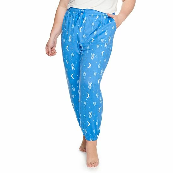 Plus Size Sonoma Goods For Life® Snit Banded Bottom Pajama Pants Blue Celestial 7 Plus Size Sonoma Goods For Life® Snit Banded Bottom Pajama Pants Blue Celestial - Image 5