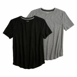Boys 5-16 Sonoma Goods For Life® 2-Pack Sleep Tees Gray Black