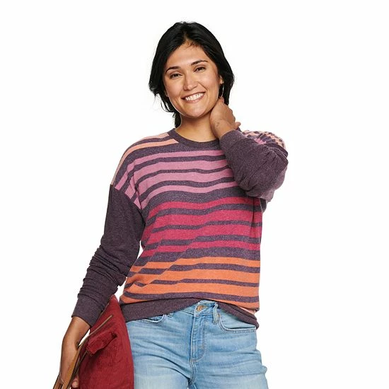 Women's Sonoma Goods For Life® Supersoft Crewneck Top Gray Heather 8 Women's Sonoma Goods For Life® Supersoft Crewneck Top Gray Heather - Image 6
