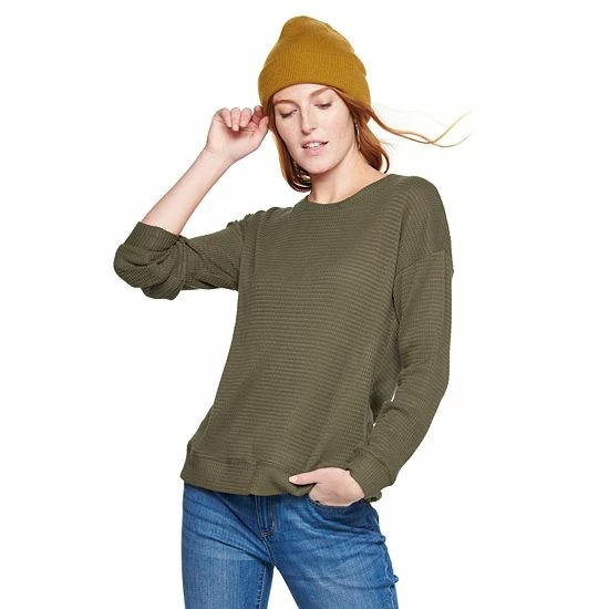 Women's Sonoma Goods For Life® Supersoft Crewneck Top Gray Heather 14 Women's Sonoma Goods For Life® Supersoft Crewneck Top Gray Heather - Image 12