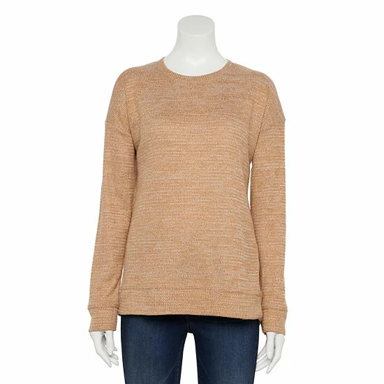 Women's Sonoma Goods For Life® Supersoft Crewneck Top Gray Heather 16 Women's Sonoma Goods For Life® Supersoft Crewneck Top Gray Heather - Image 14