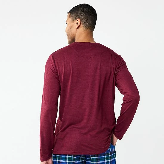 Men's Sonoma Goods For Life® Lush Luxe Tee Teal Space Dye 4 Men's Sonoma Goods For Life® Lush Luxe Tee Teal Space Dye - Image 2