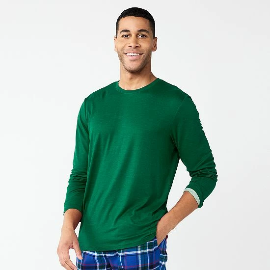 Men's Sonoma Goods For Life® Lush Luxe Tee Teal Space Dye 9 Men's Sonoma Goods For Life® Lush Luxe Tee Teal Space Dye - Image 7