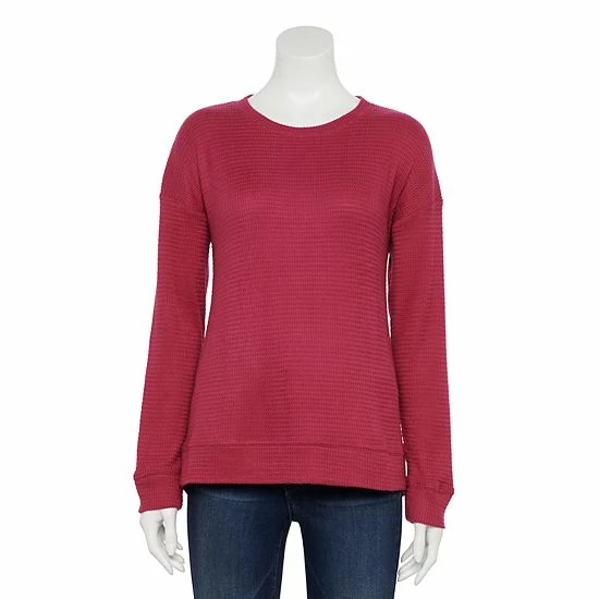 Women's Sonoma Goods For Life® Supersoft Crewneck Top Gray Heather 19 Women's Sonoma Goods For Life® Supersoft Crewneck Top Gray Heather - Image 17