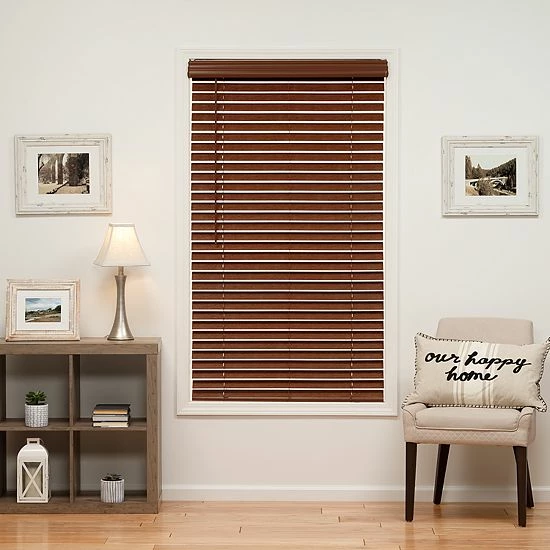 Sonoma Goods For Life® Cordless Faux Wood Blind - 48" Length Dark Oak 4 Sonoma Goods For Life® Cordless Faux Wood Blind - 48" Length Dark Oak - Image 2