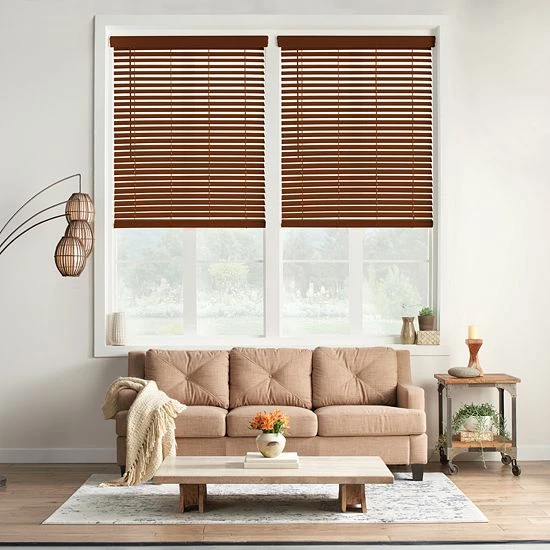 Sonoma Goods For Life® Cordless Faux Wood Blind - 48" Length Dark Oak 7 Sonoma Goods For Life® Cordless Faux Wood Blind - 48" Length Dark Oak - Image 5