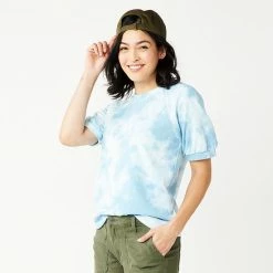 Women's Sonoma Goods For Life® Puff Sleeve Sweatshirt Peach Bleach Dye -Sonoma Goods For Life shop unnamed file 6492