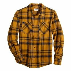 Boys 8-20 Sonoma Goods For Life® Plaid Flannel Button-Up Shirt In Regular & Husky Buffalo Check Olive -Sonoma Goods For Life shop unnamed file 652
