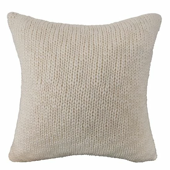 Sonoma Goods For Life® Solid Knit Feather Fill Throw Pillow Ivory 8 Sonoma Goods For Life® Solid Knit Feather Fill Throw Pillow Ivory - Image 6