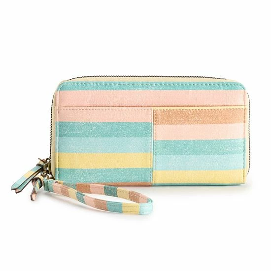 Sonoma Goods For Life® Elowen RFID-Blocking Double Zip Wristlet Woven Warm Taupe 10 Sonoma Goods For Life® Elowen RFID-Blocking Double Zip Wristlet Woven Warm Taupe - Image 8