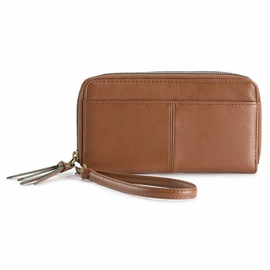 Sonoma Goods For Life® Elowen RFID-Blocking Double Zip Wristlet Woven Warm Taupe 12 Sonoma Goods For Life® Elowen RFID-Blocking Double Zip Wristlet Woven Warm Taupe - Image 10