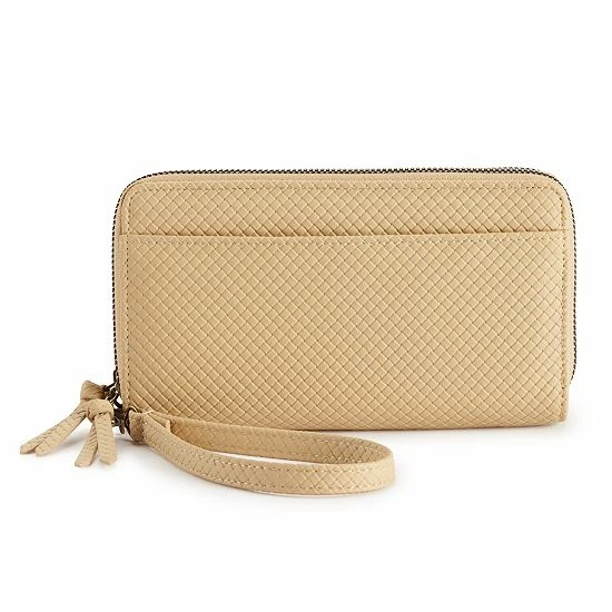 Sonoma Goods For Life® Elowen RFID-Blocking Double Zip Wristlet Woven Warm Taupe 17 Sonoma Goods For Life® Elowen RFID-Blocking Double Zip Wristlet Woven Warm Taupe - Image 15