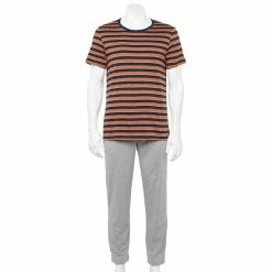 Men's Sonoma Goods For Life® Supersoft Modern-Fit Crewneck Tee & Open-Bottom Pants Pajama Set Navy Pier -Sonoma Goods For Life shop unnamed file 6568