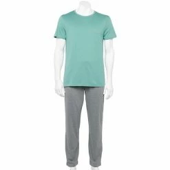 Men's Sonoma Goods For Life® Supersoft Modern-Fit Crewneck Tee & Open-Bottom Pants Pajama Set Navy Pier -Sonoma Goods For Life shop unnamed file 6570