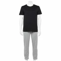 Men's Sonoma Goods For Life® Supersoft Modern-Fit Crewneck Tee & Open-Bottom Pants Pajama Set Navy Pier -Sonoma Goods For Life shop unnamed file 6572