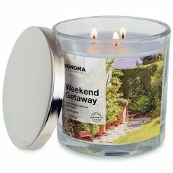 Sonoma Goods For Life® Weekend Getaway 14-oz. 3-Wick Candle Jar